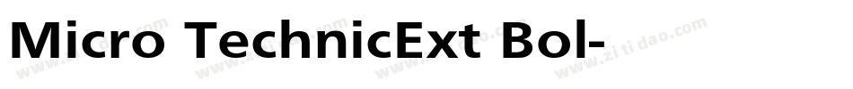 Micro TechnicExt Bol字体转换